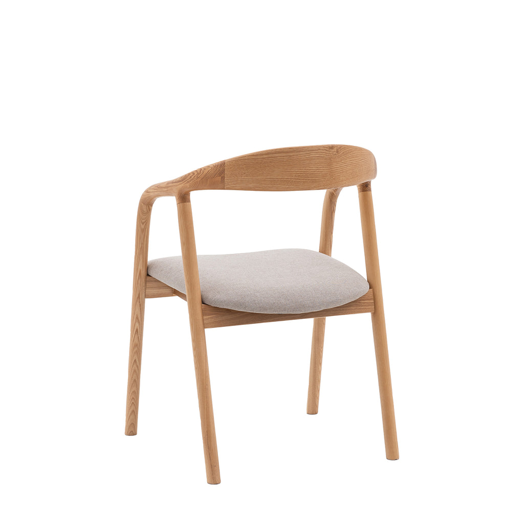 Bergen Upholstered Dining Chair, Set Of 2 - Oak