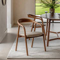Bergen Upholstered Dining Chair, Set Of 2 - Walnut