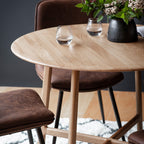 Bergen Round Dining Table - Oak