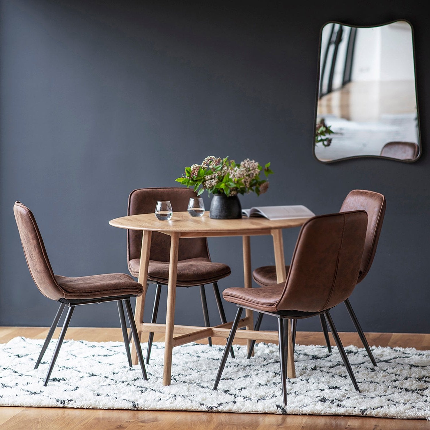 Bergen Round Dining Table - Oak