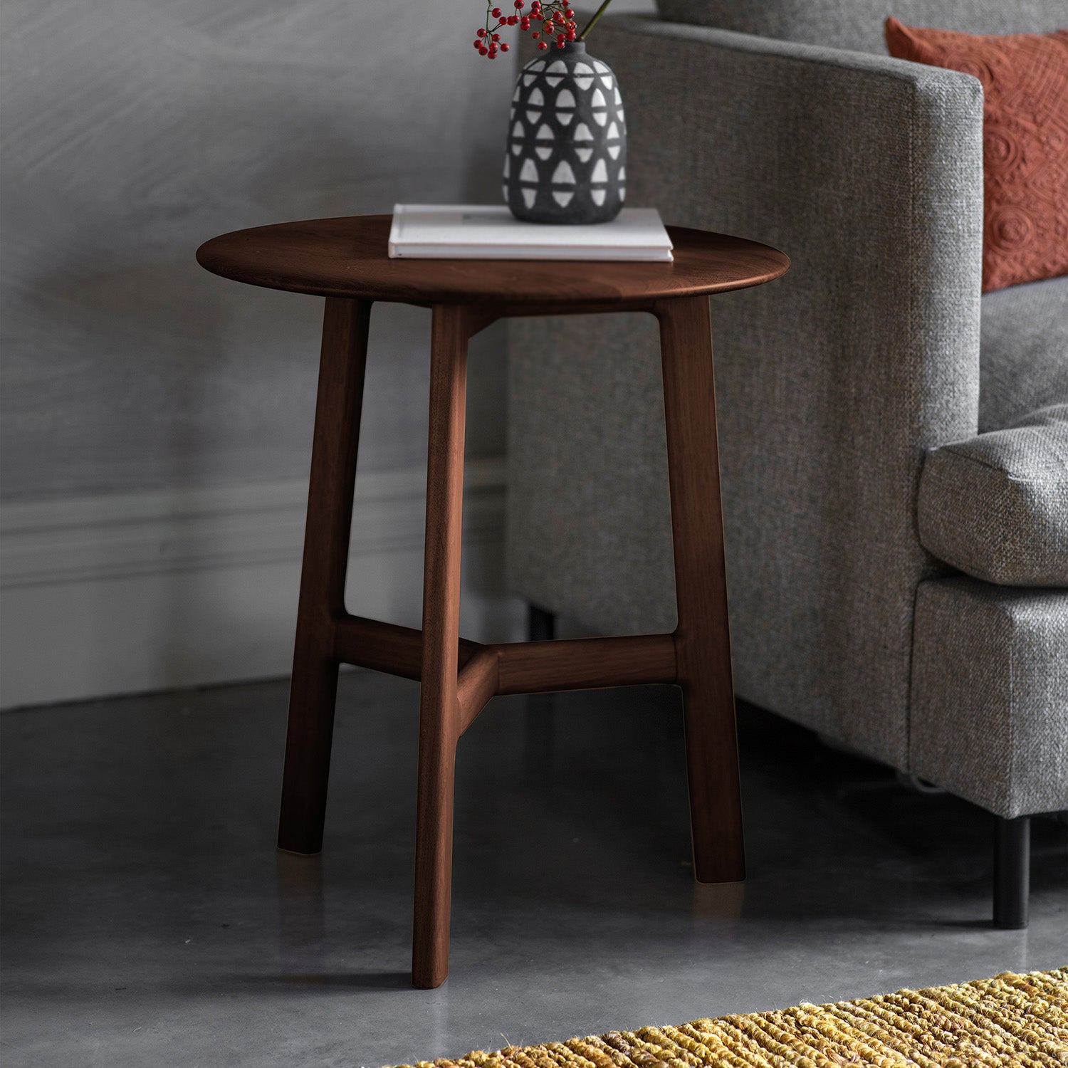 Bergen Side Table - Walnut