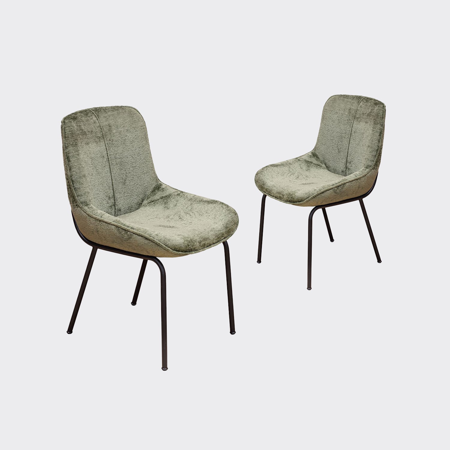 Primrose Boucle Dining Chair, Set Of 2 - Sage