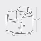 Moonrise Reclining Armchair By Fama