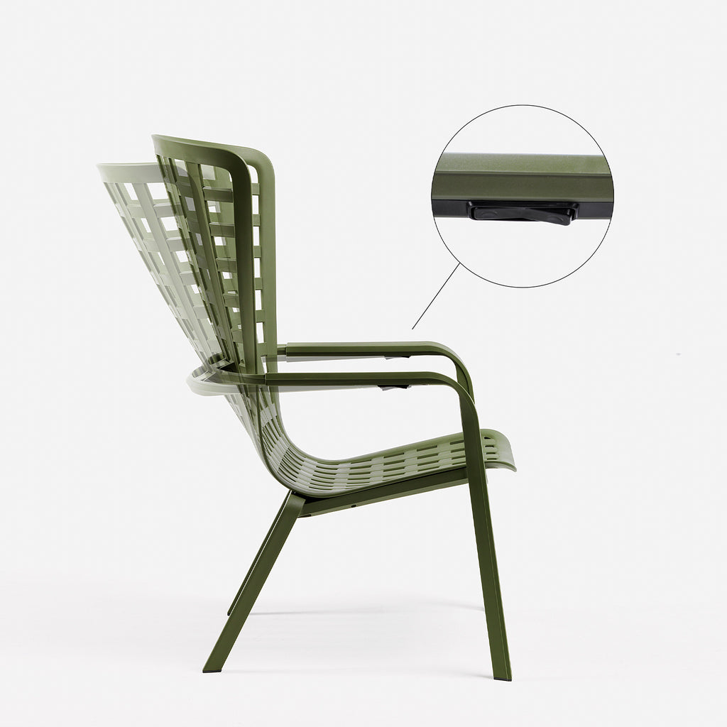 A real clever way to recline. Lounge out on the Folio garden chair now available at a great price online.