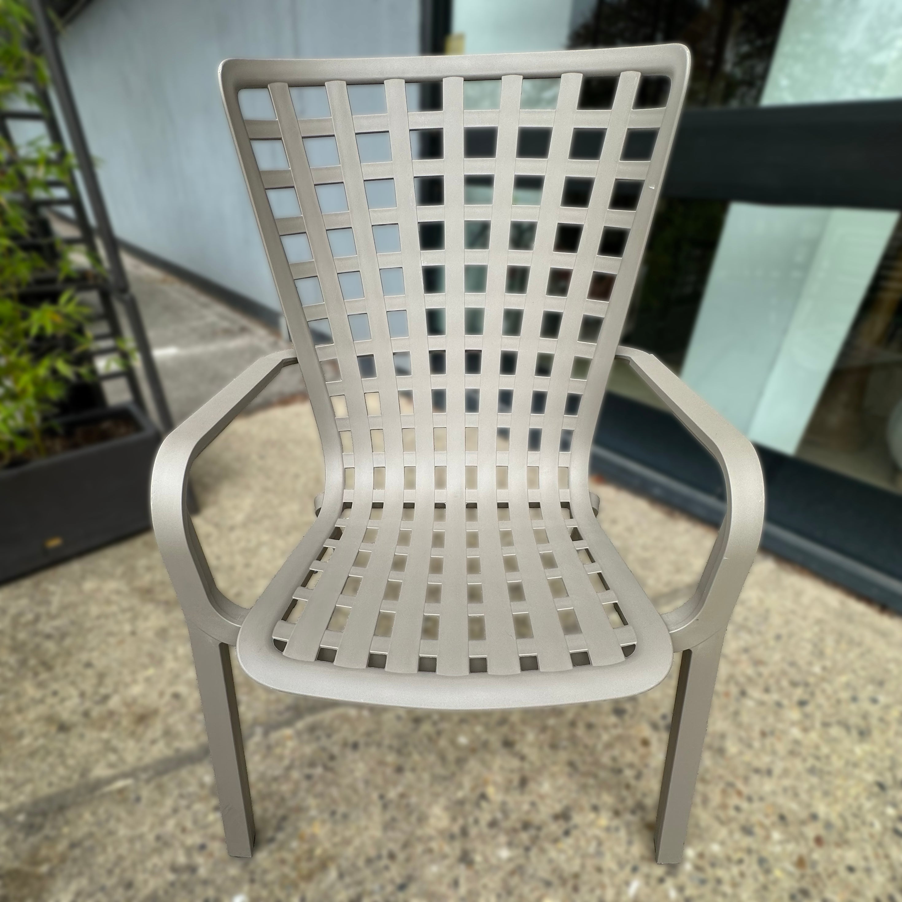 Nardi Garden Set - Folio Armchair, Seat Cushion & Head Cushion Tortora with Lino cushions