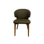 Pearl Dining Chair, Set Of 2 - Green Wooden Legs