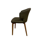 Pearl Dining Chair, Set Of 2 - Green Wooden Legs