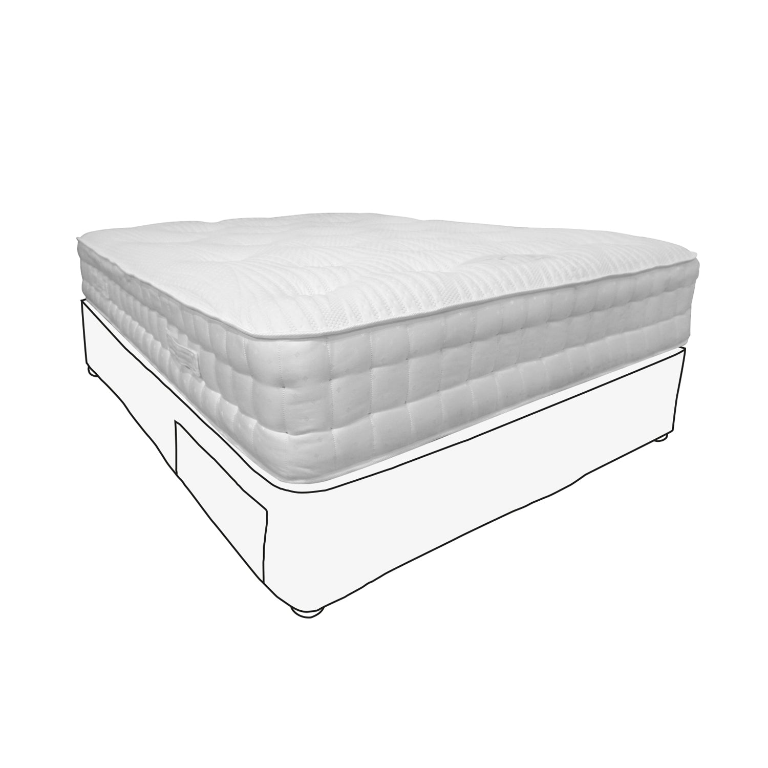 King Size - Mattress & Divan With Drawers
