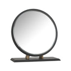 Boston Fumed Oak & Peppercorn Vanity Mirror