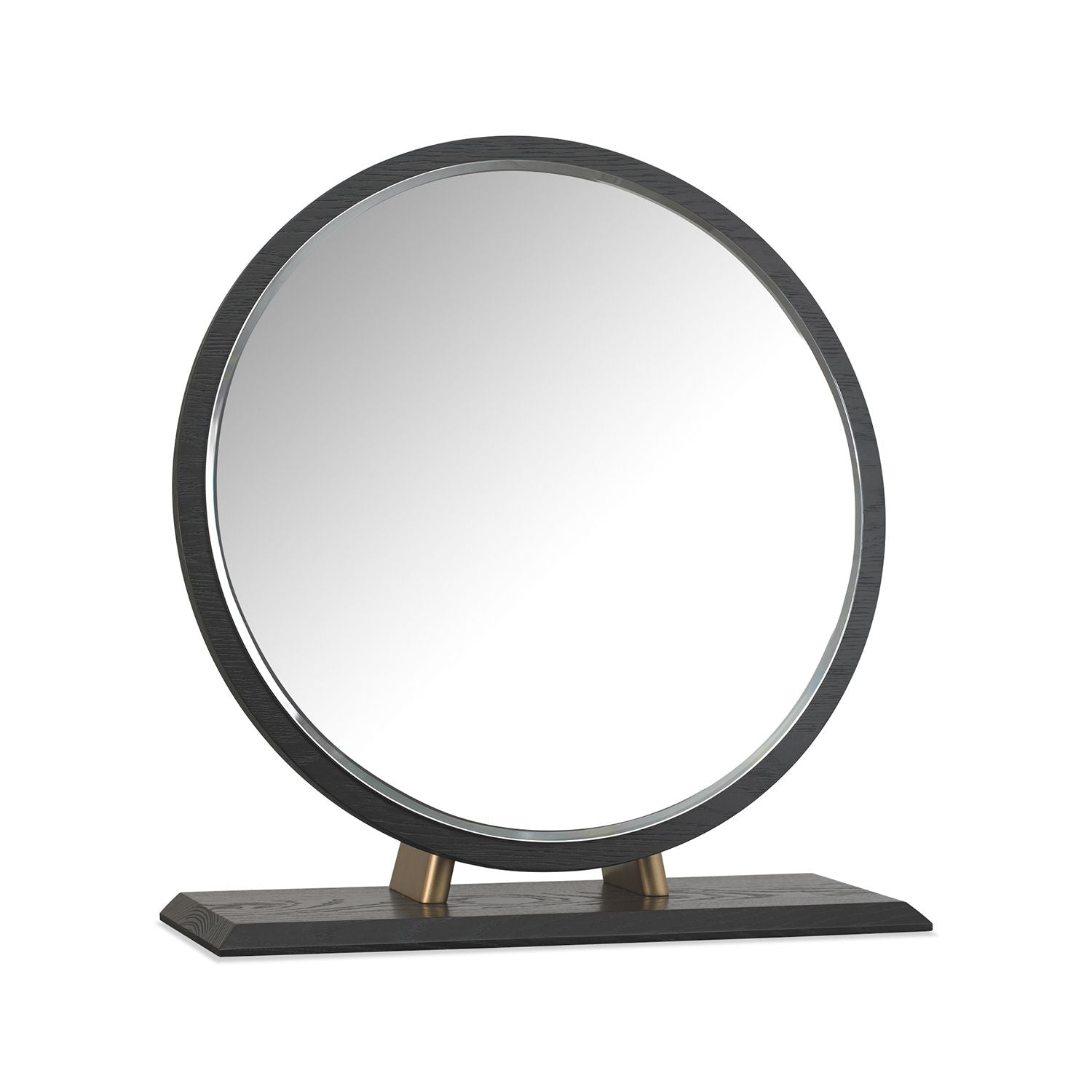 Boston Fumed Oak & Peppercorn Vanity Mirror
