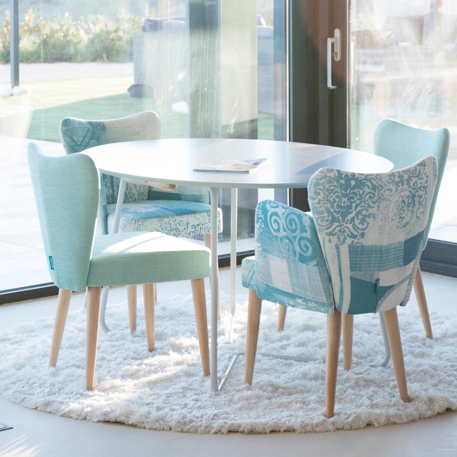 Fama also manufactures tables. Cute Ginger & Fred dining chair set with matching table. Learn more online.