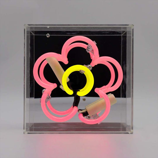 Daisy Mini Glass Neon Light - Pink