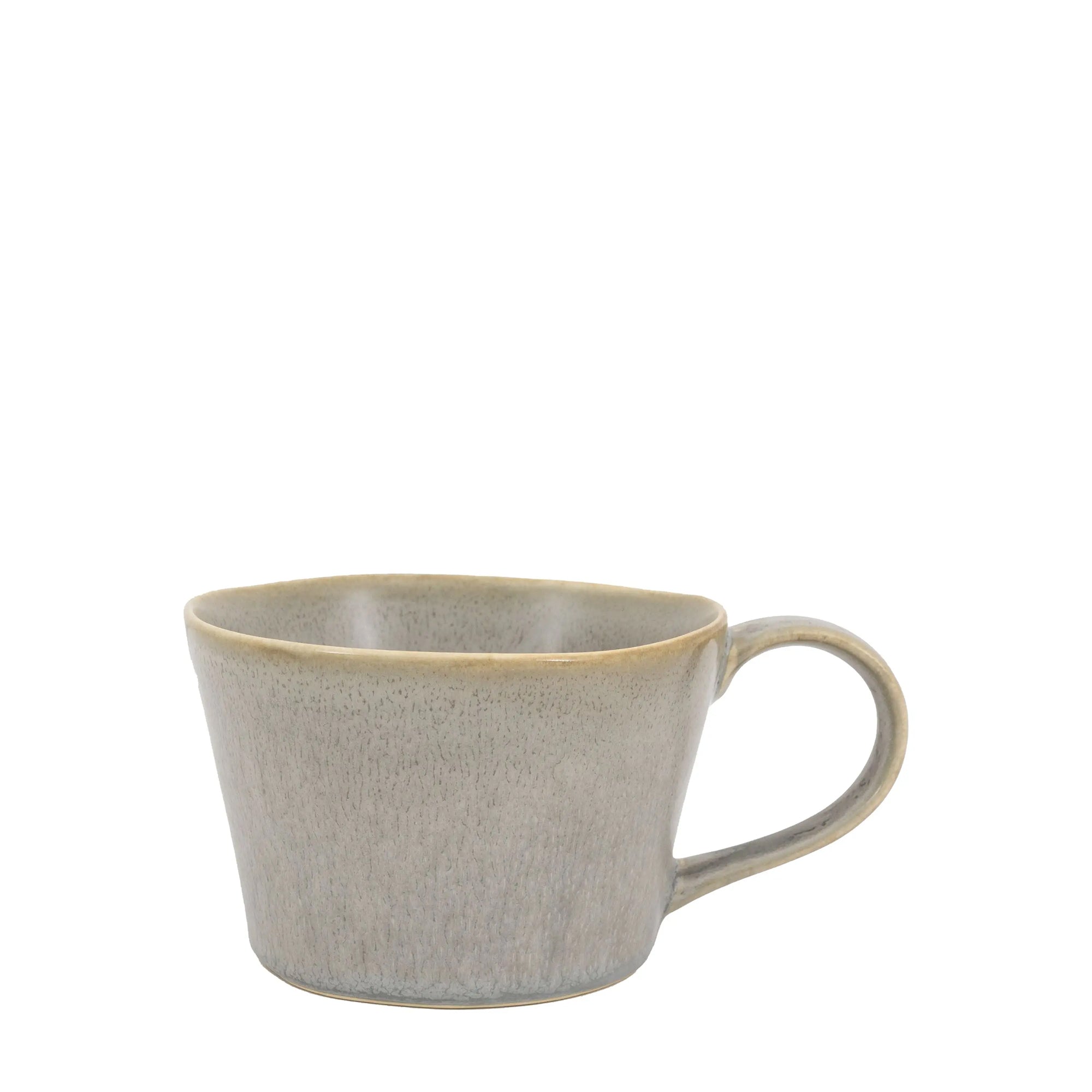 Contemporary dove grey mug for coffee and tea