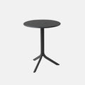 Black garden side/bistro table with a round top and three legs. Shop the Step collection online today.