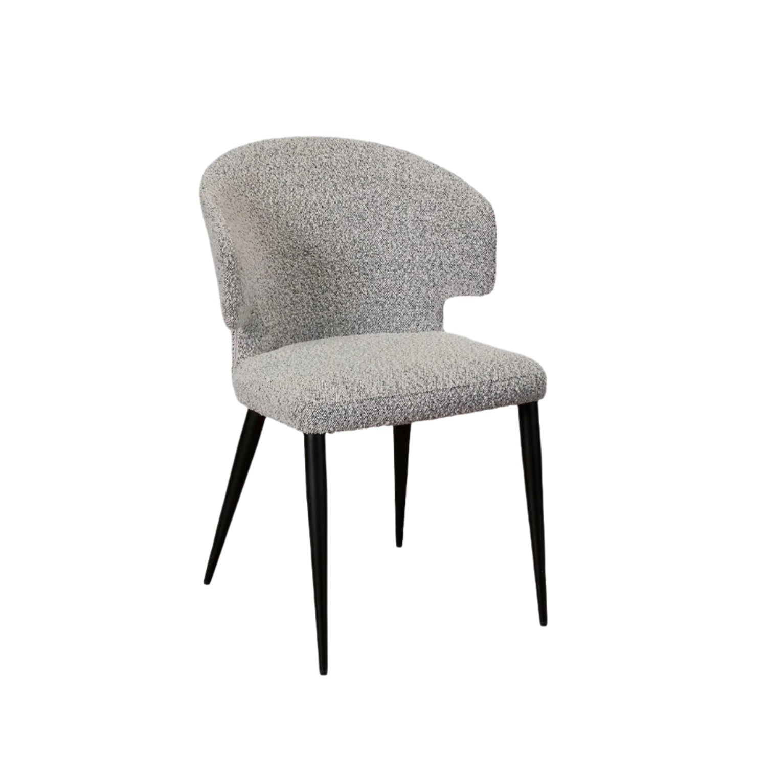 Pearl Dining Chair - Grey Boucle