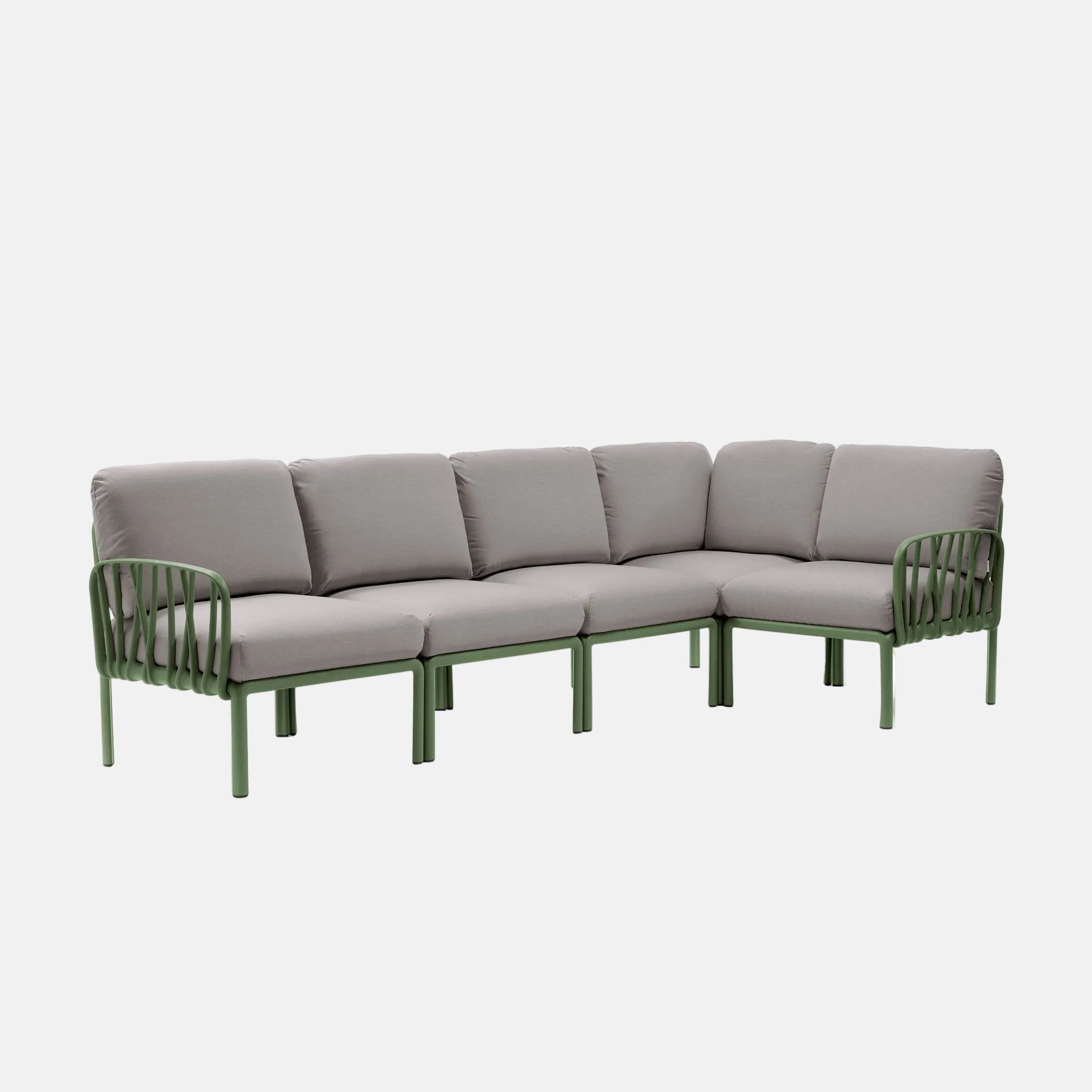 Nardi Komodo 5 Corner Sofa By Nardi - With Grigio Cushions