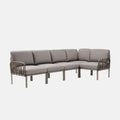 Nardi Komodo 5 Corner Sofa By Nardi - With Grigio Cushions