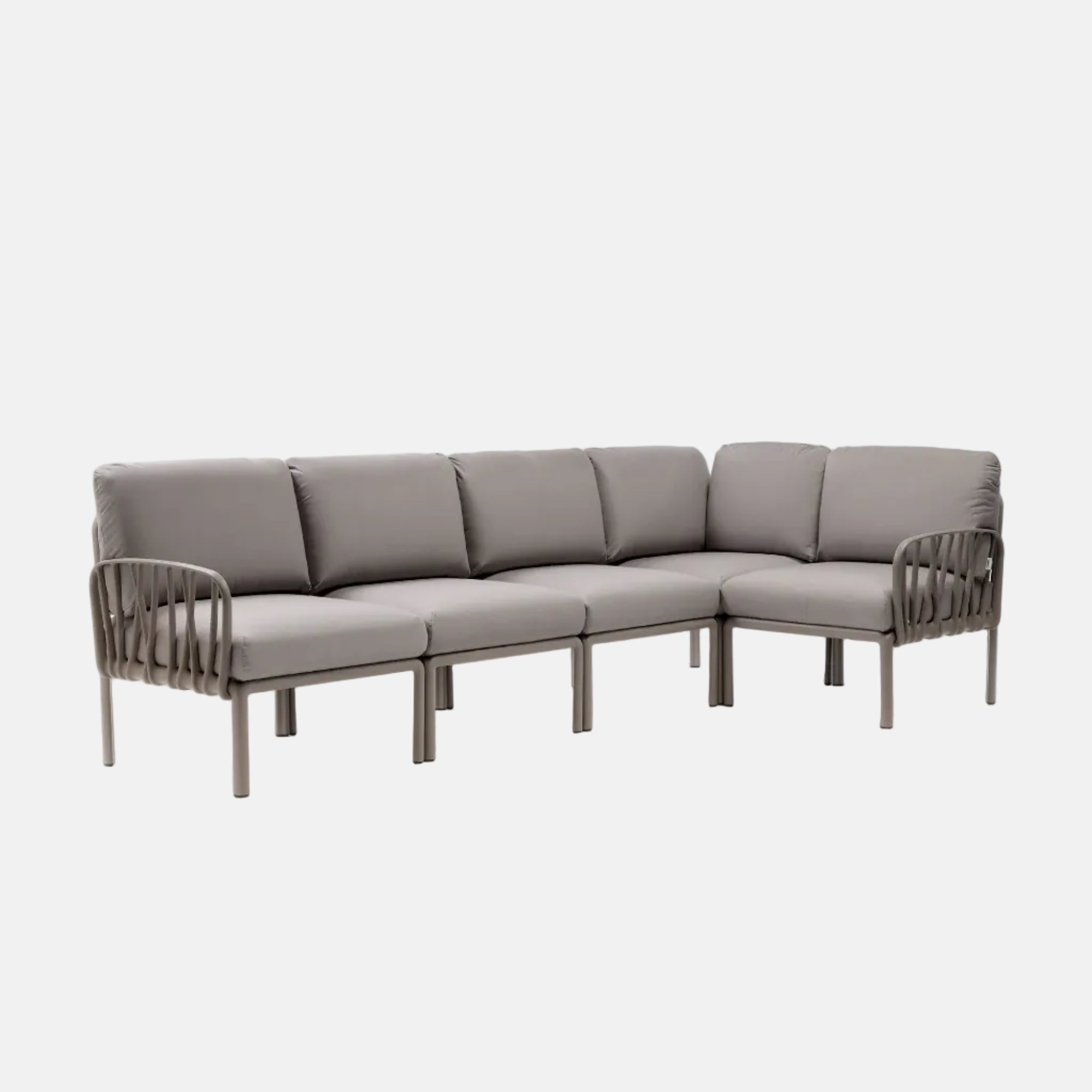 Nardi Komodo 5 Corner Sofa By Nardi - With Grigio Cushions