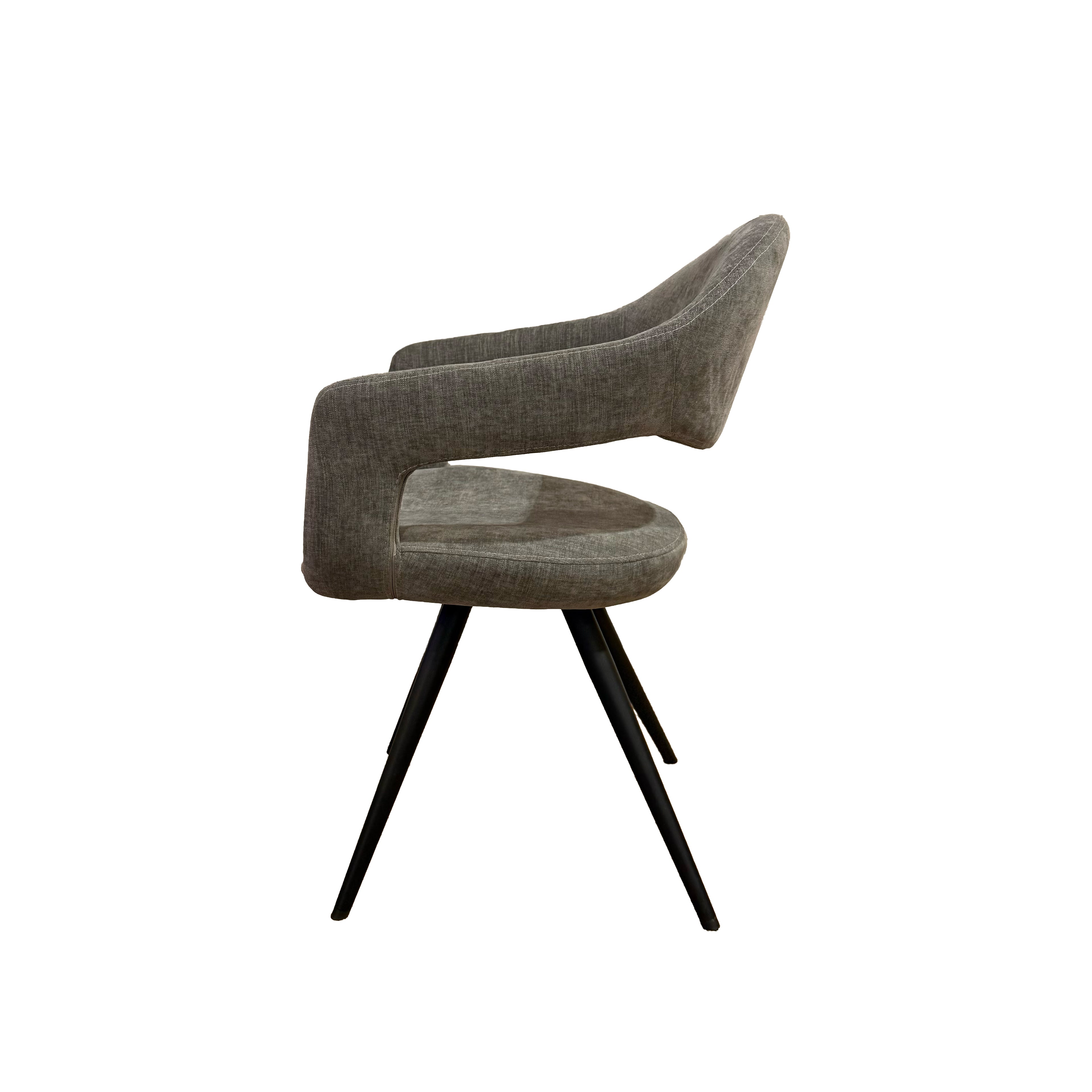 Delphine Dining Chair, Set Of 2 - Dark Grey