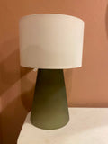 CLEARANCE - Lichen Green Lamp with Shade