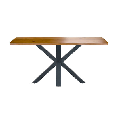 Hoxton Dining Table - With Russet Top & Spider Legs - 1.6m