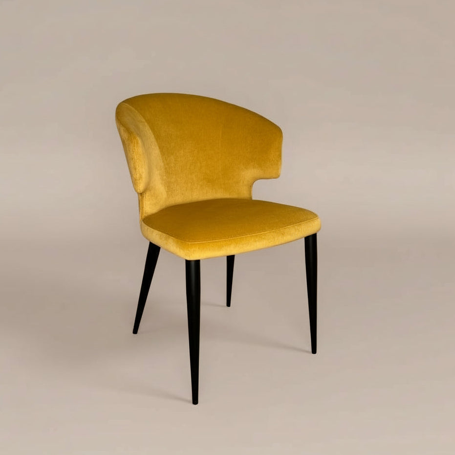 Pearl Dining Chair, Set Of 2 - Mustard Yellow