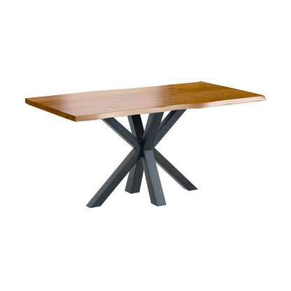 Hoxton Dining Table - With Russet Top & Spider Legs - 1.6m
