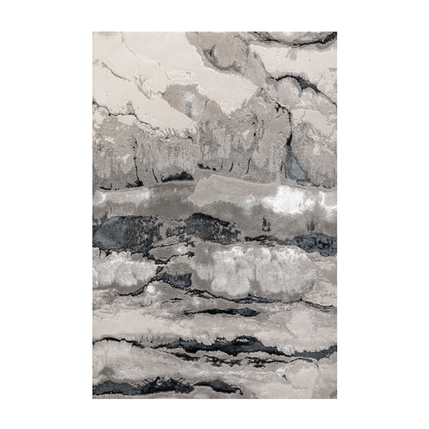 Aurora Floor Rug - Quartz Metallic