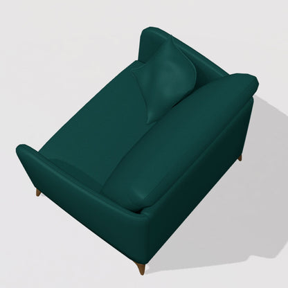 Gala Armchair Sofa bed By Fama - Venice 27 Fabric & Walnut Legs