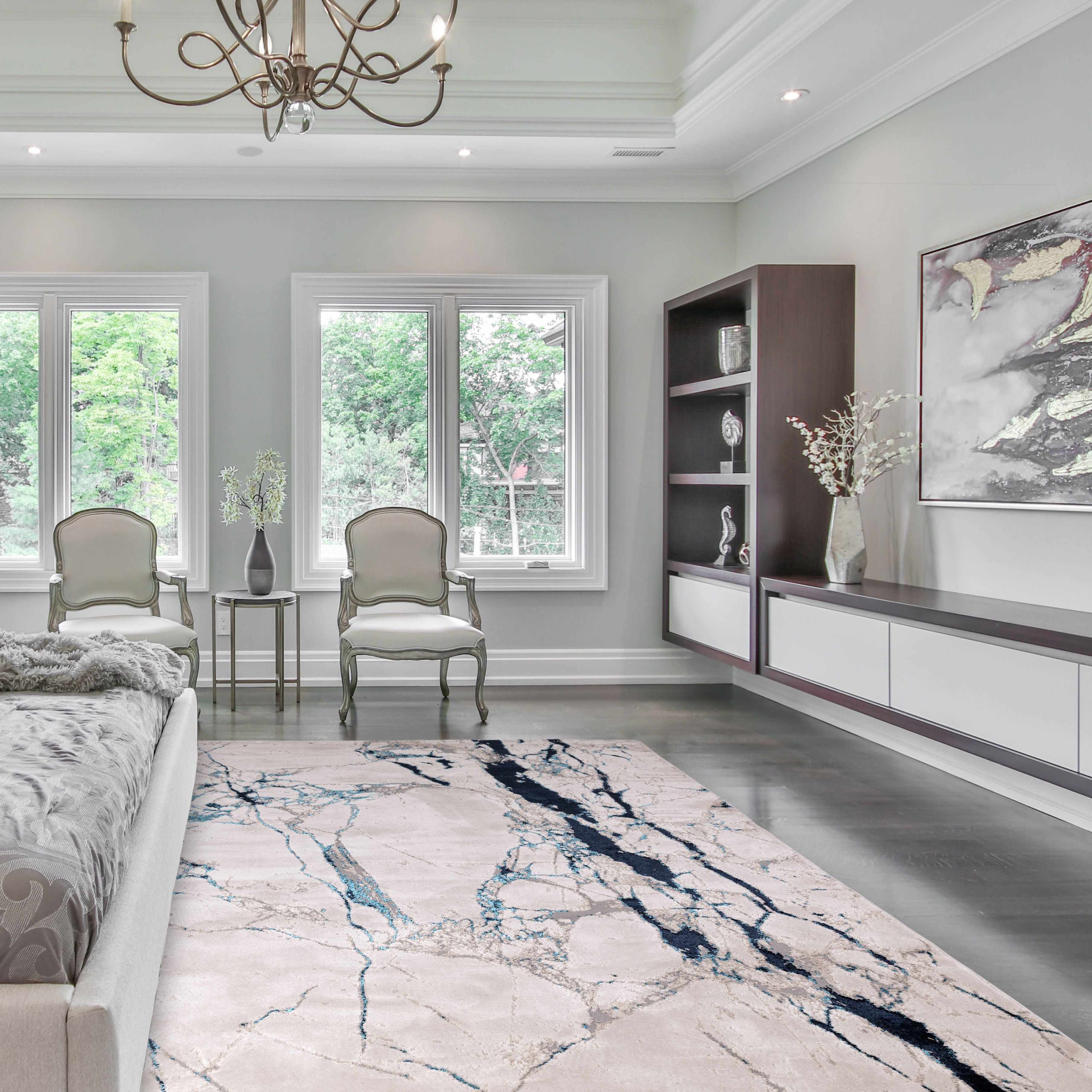 Aurora Floor Rug - Roomset