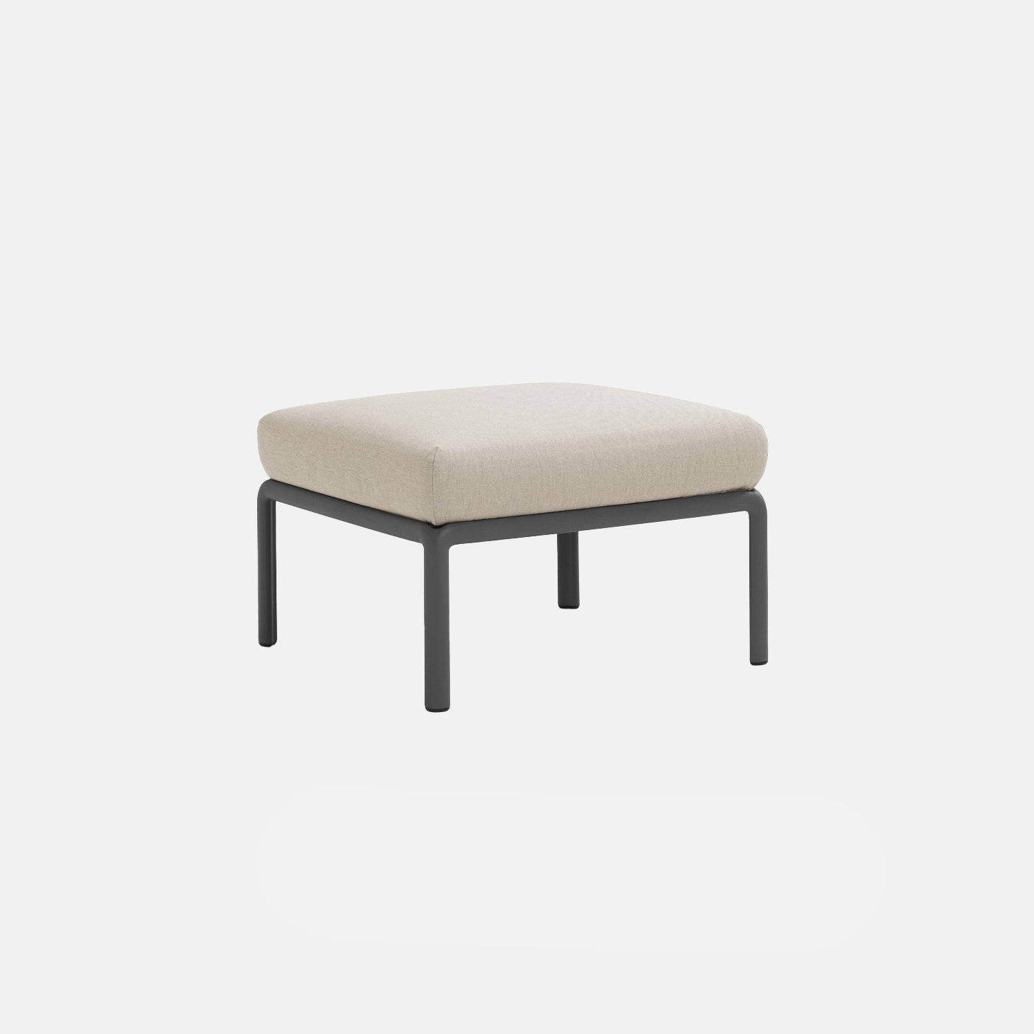 Komodo pouf or comfy footstool with bouncy cushioned top. At to the end of your Komodo sofa module set up or place freestanding to rest your feet after a long day!