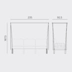 Canopy for the Komodo sofa - Get a certain amount of side from the sun this Summer with the Komodo Ombra 3