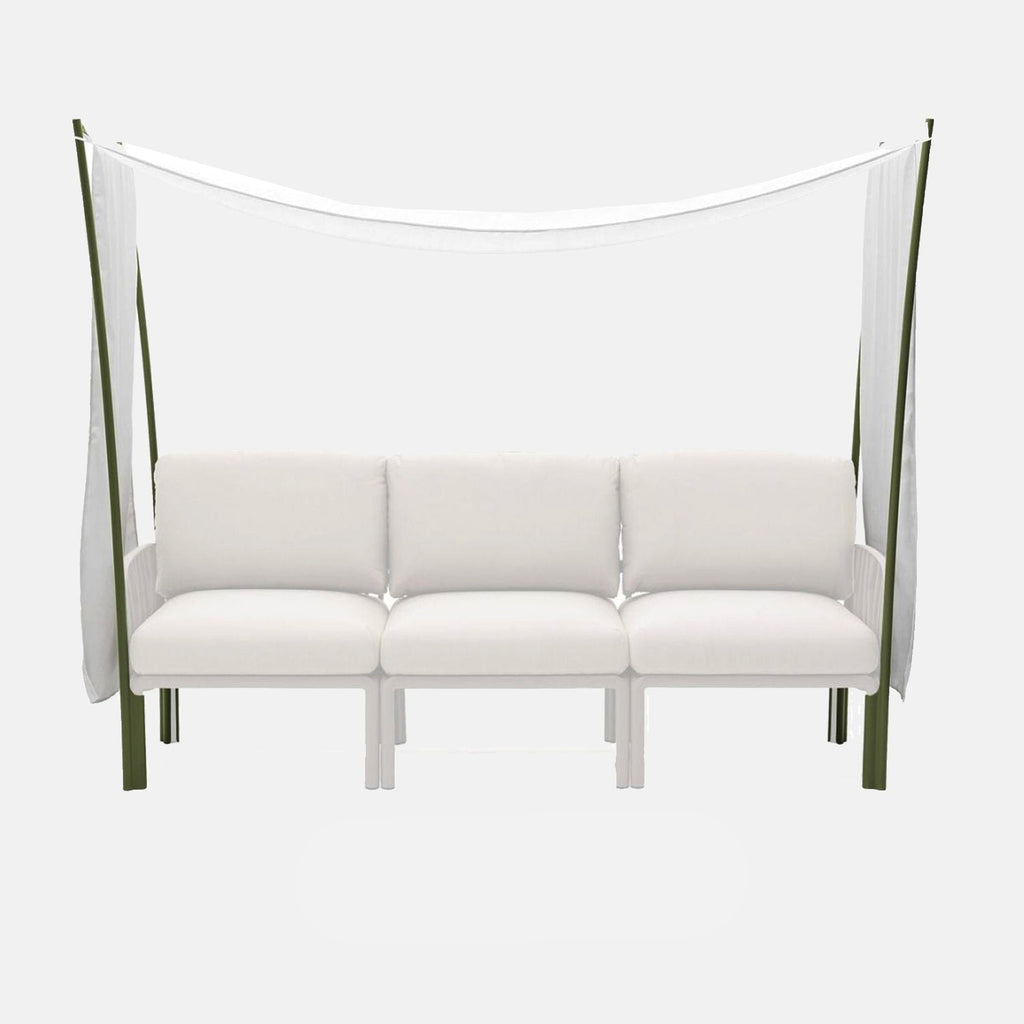 Komodo Ombra 3 sofa with canopy. choose a base colour finish.