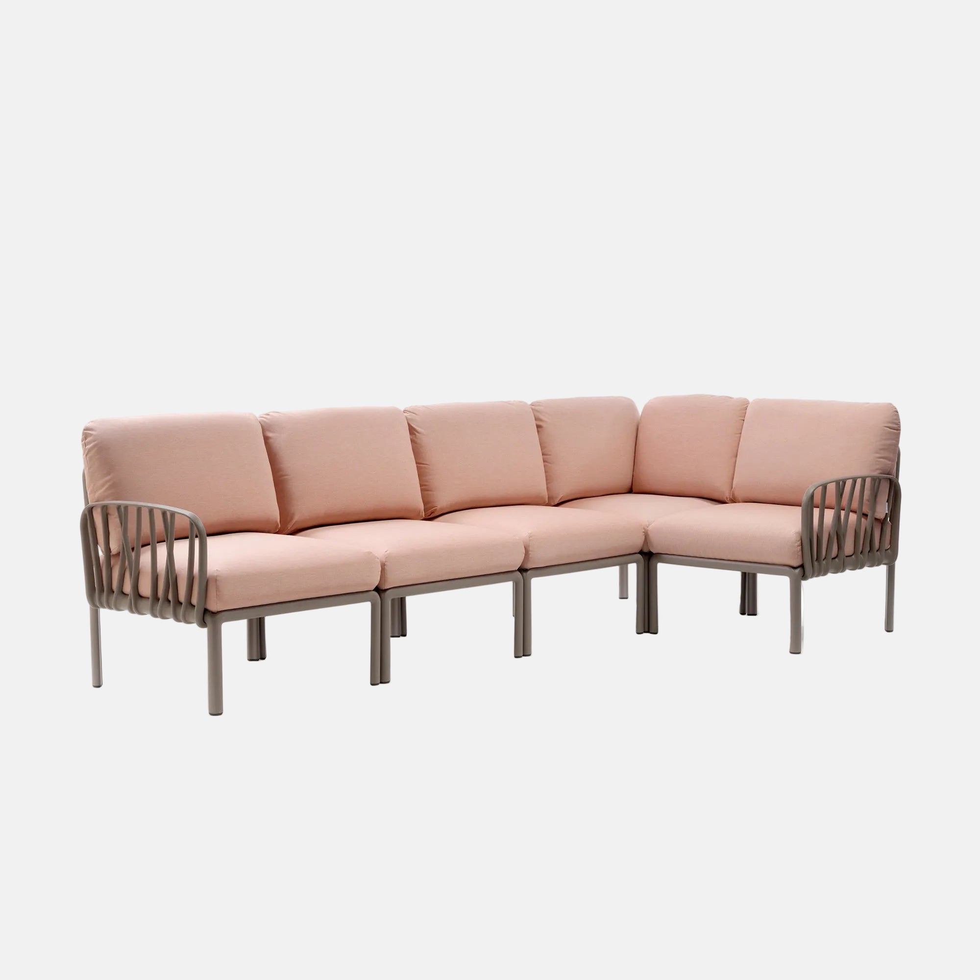 Nardi Komodo 5 Corner Sofa - With Rosa Cushions