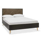 Boston Fumed Oak & Peppercorn Bed - King Size