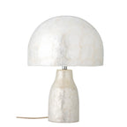 Pearl lamp with a textured design on a white background