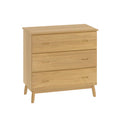 Stockholm Oak - 3 Drawer Chest