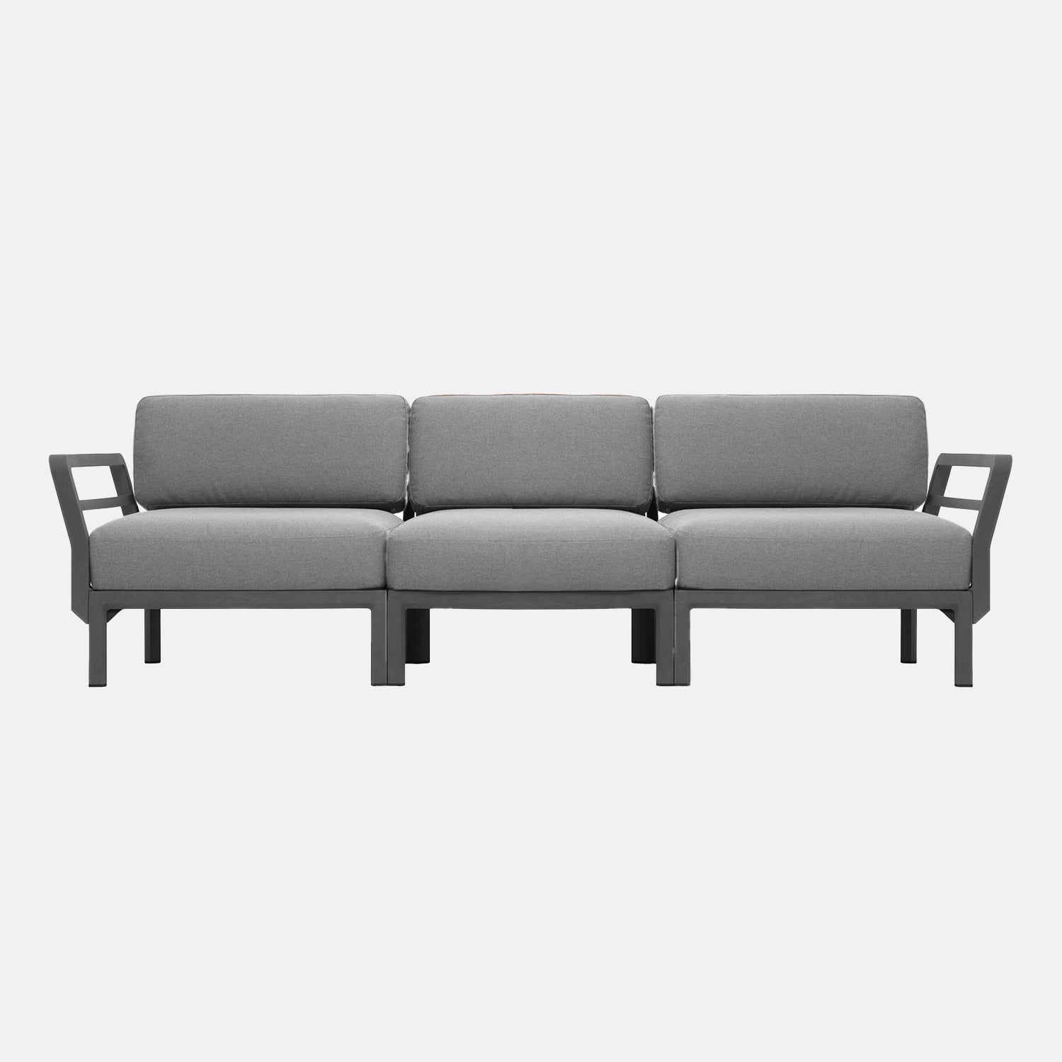 Maximo 3 Seater Sofa By Nardi - Grey & Lava Sunbrella