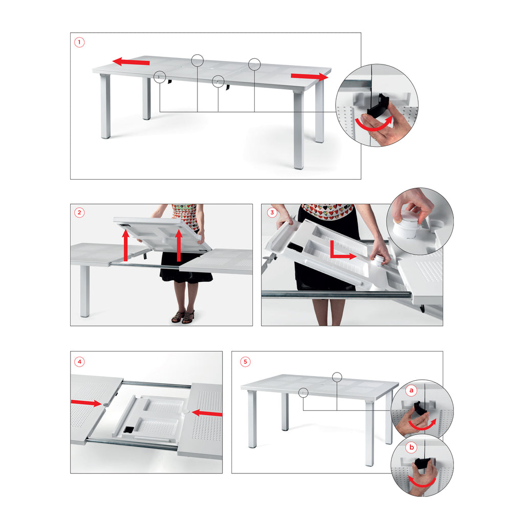 Libeccio Extending Garden Table By Nardi