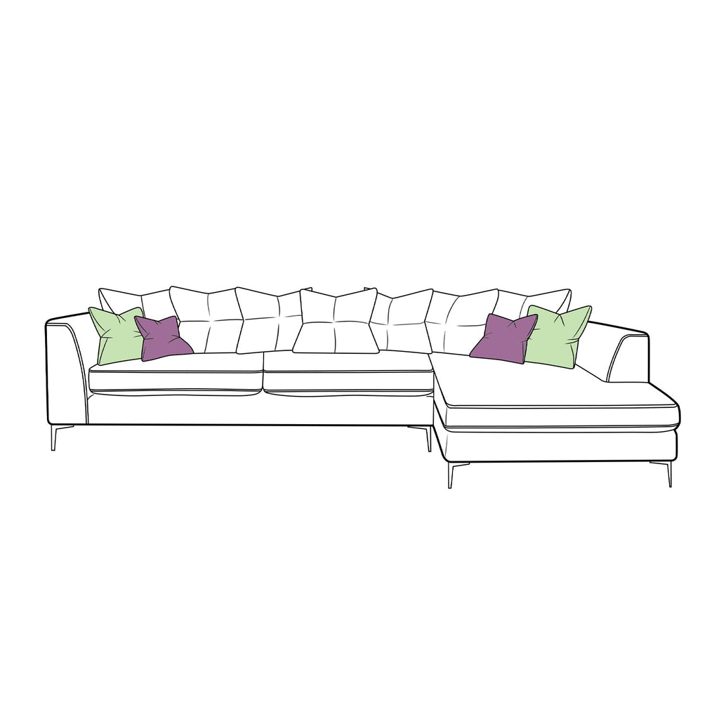 Finley Sofa - Large Chaise Scatter Back