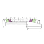 Finley Sofa - Large Chaise Scatter Back