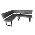 Elsworthy Dining Bench LHF - Grey
