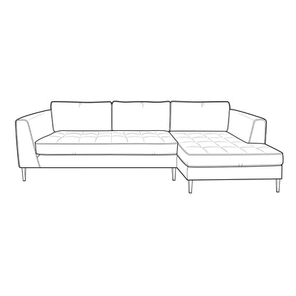Sierra Large Chaise Sofa - RHF