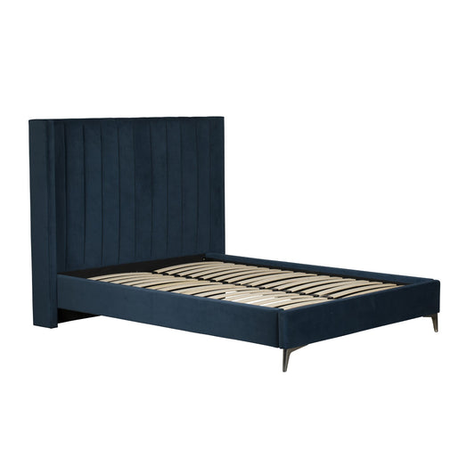 Maddox Highback Upholstered 6ft Teal Bed - Clearance