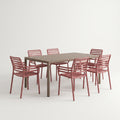 Dining Set - Tevere 147-211cm Extending Table & 6 Doga Armchairs By Nardi Outdoor