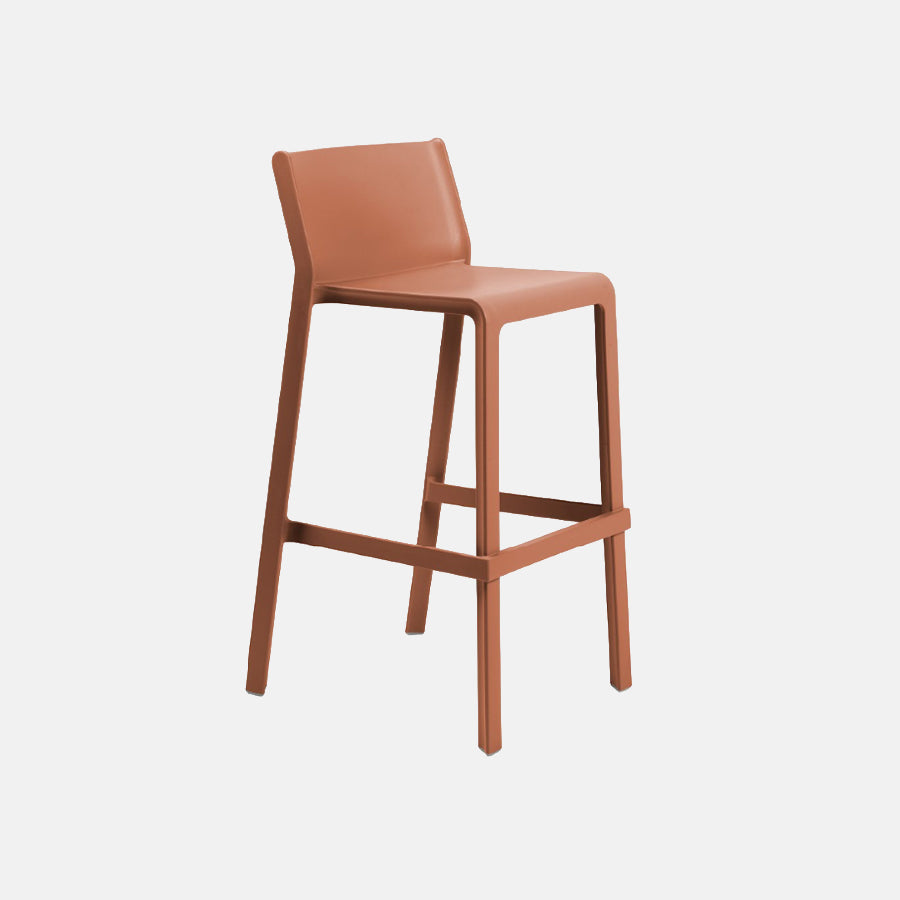 Mattone trill bar stool on a light grey background