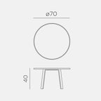 Maximo Tavolino 70 Maxi Coffee Table By Nardi Outdoor