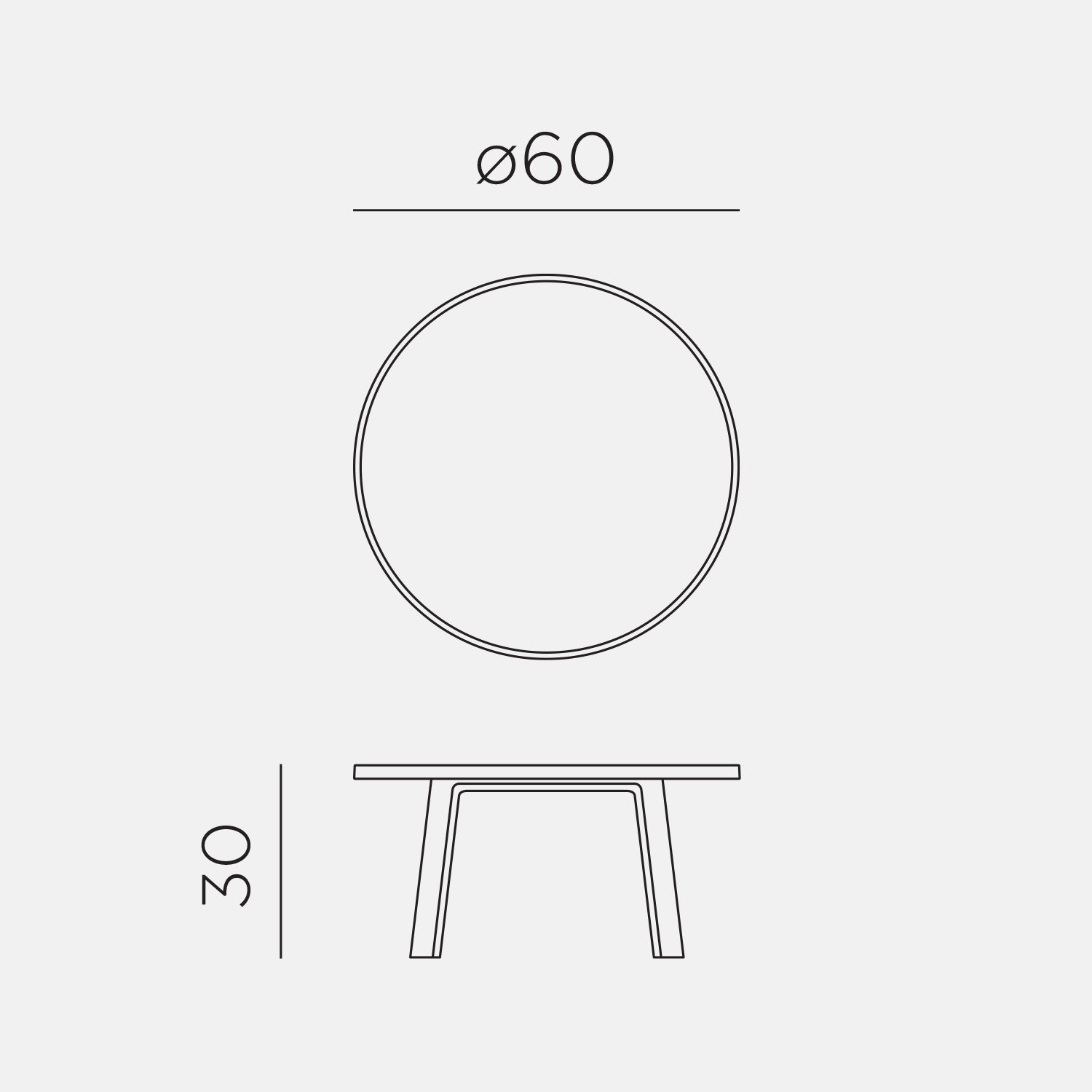 Maximo Tavolino 60 - Mini Table