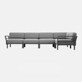 Grey Maximo 5 modular outdoor sofa on a white background