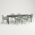 Nardi Dining Set - Rio 210 Extending Table & Doga Armchairs